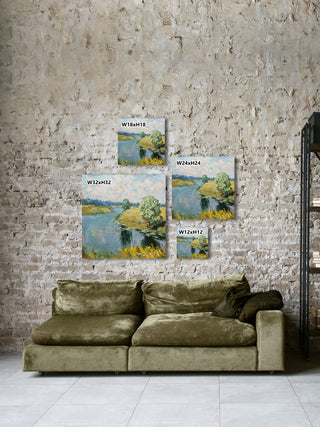 "River Runs Through" Painting Print on Wrapped Canvas, 24x24