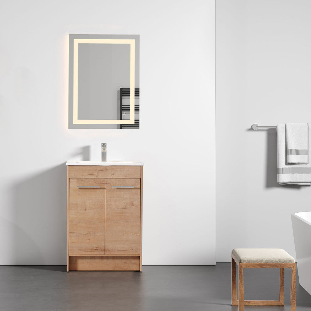 Jenny Oak Natural Vanity Kit, 24" Wide