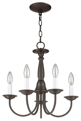 Home Basics Chandelier, Bronze
