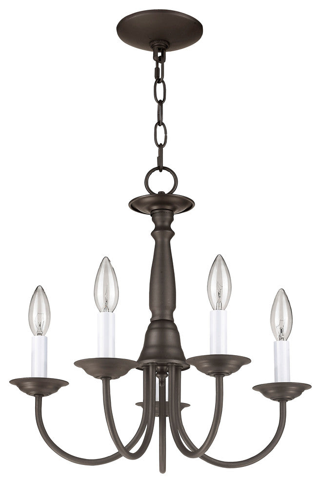 Home Basics Chandelier, Bronze