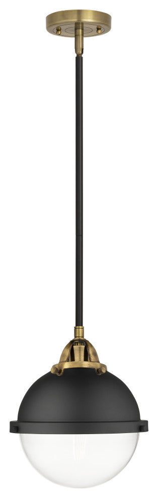 Innovations 288-1S-BAB-HFS-82-BK-LED Hampden 1 Light Mini Pendant, Matte Black