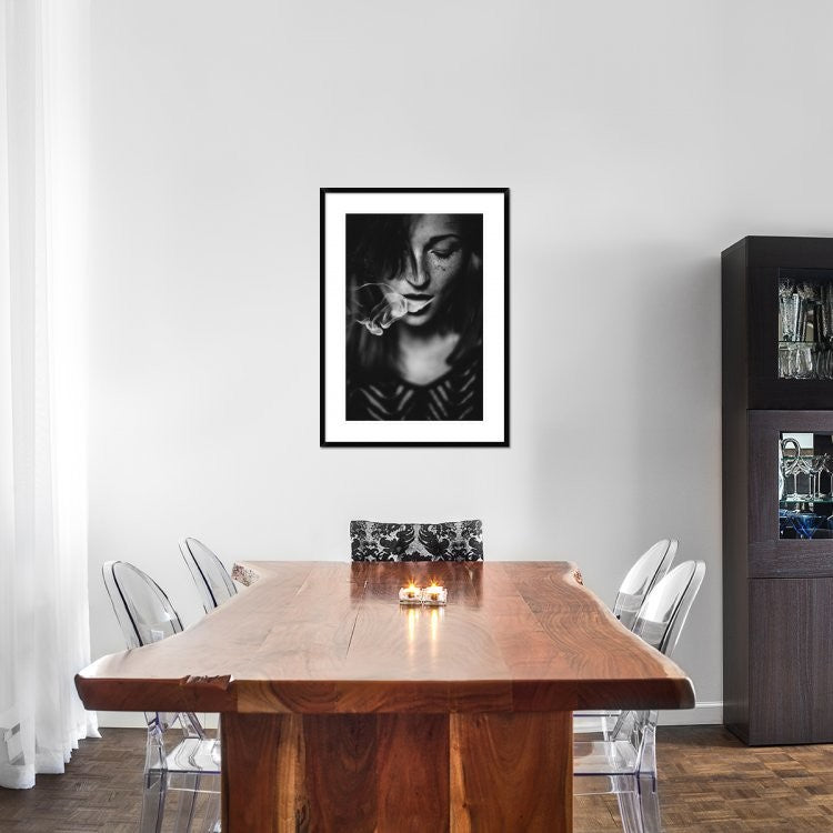 "Smokey" Framed Digital Print by Yannick Desmet, 28"x38"