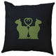 Halloween Cats Accent Pillow, Scallion, 26"x26"