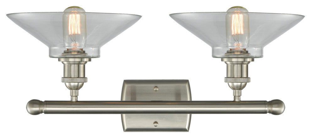 Orwell 2-Light Bath Fixture, Brushed Satin Nickel
