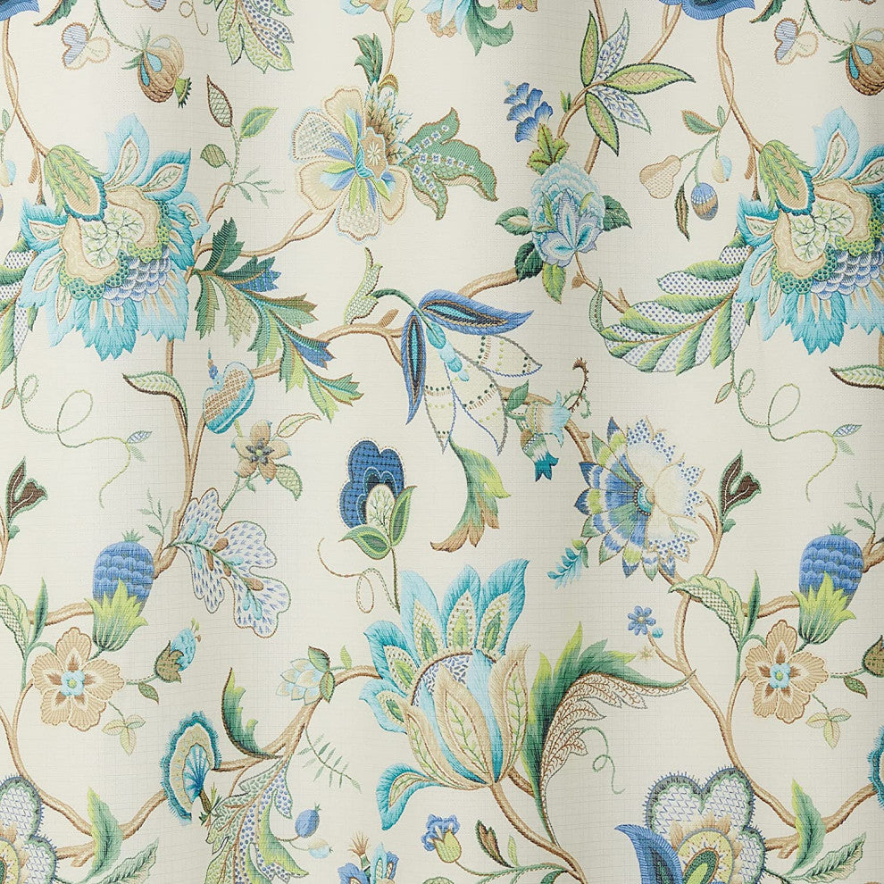 Ellis Curtain Brissac Grommet Panel, Blue, 50"x84"