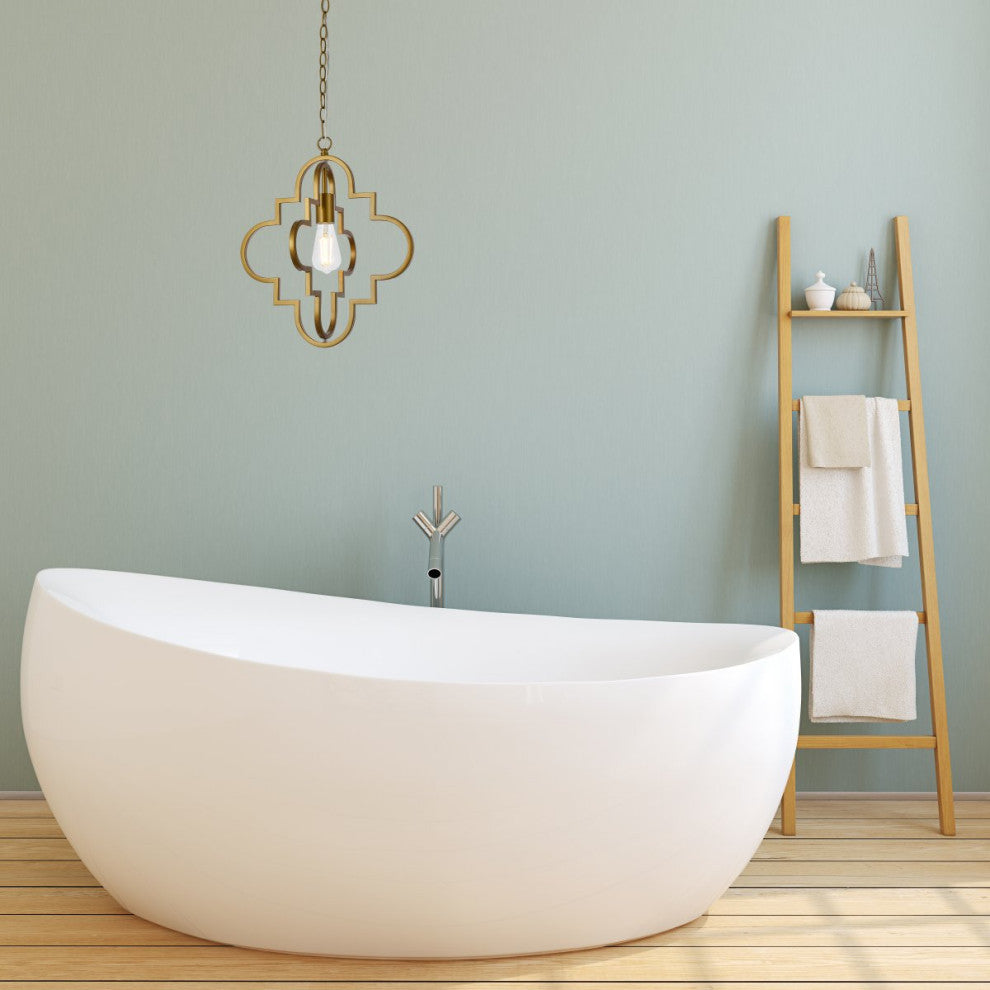 Sophie 1-Light Pendant, Brass