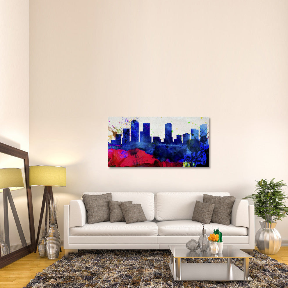 "Denver City Skyline" Fine Art Print
