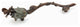 Pull - Bee on Rose - Pompeian Bronze, SCH-908-PBZ