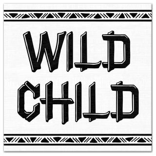 Wild Child 12x12 Canvas Wall Art