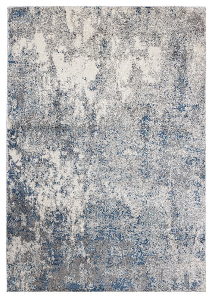 Yasmin Acy Area Rug, Blue, 9' x 13', Abstract