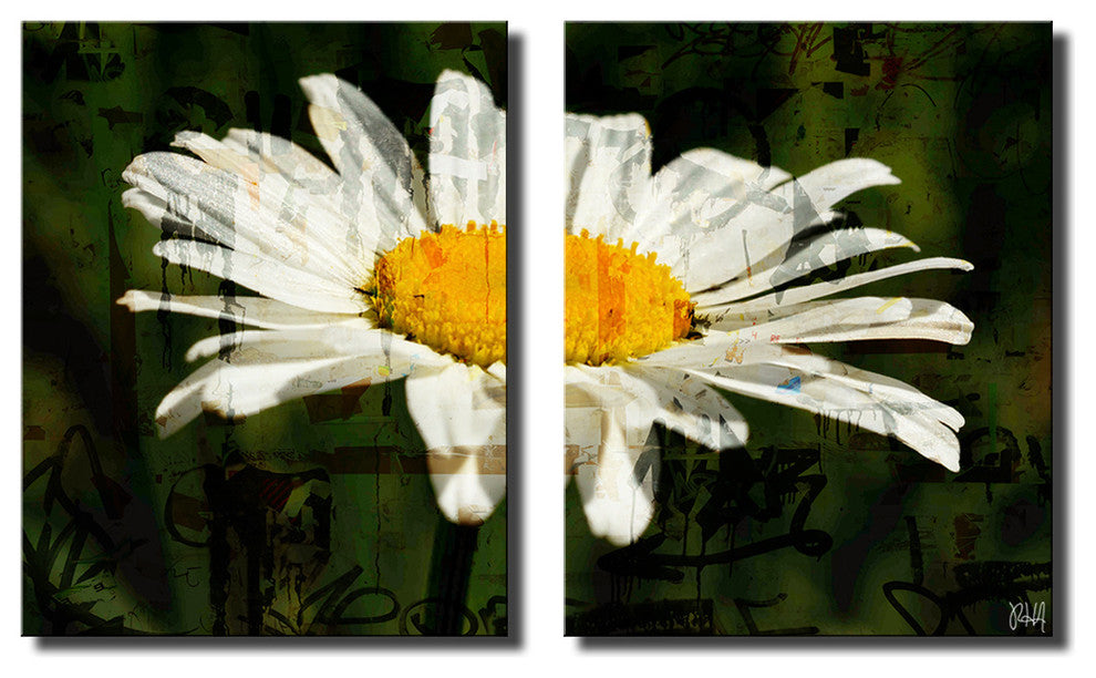 Painted Petals XCIX Wrapped Canvas, 2-Piece Set