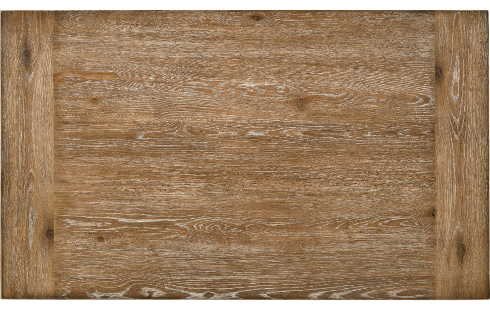 Rectangular Counter Height Table, Weathered Oak Finish