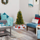 4' Vermont Fir Artificial Christmas Tree With 100 Clear LED Lights