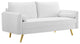 Revive Performance Velvet Sofa - White
