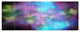 Perfect Blue Purple Starry Sky, Abstract Canvas Art Print, 70"x28", 6 Panels
