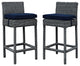 Canvas Navy Summon 2-Piece Outdoor Patio Sunbrella Pub Set