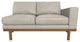 Cantor Right Arm Leather Sofa, Finish: Fawn, Leather: Cream