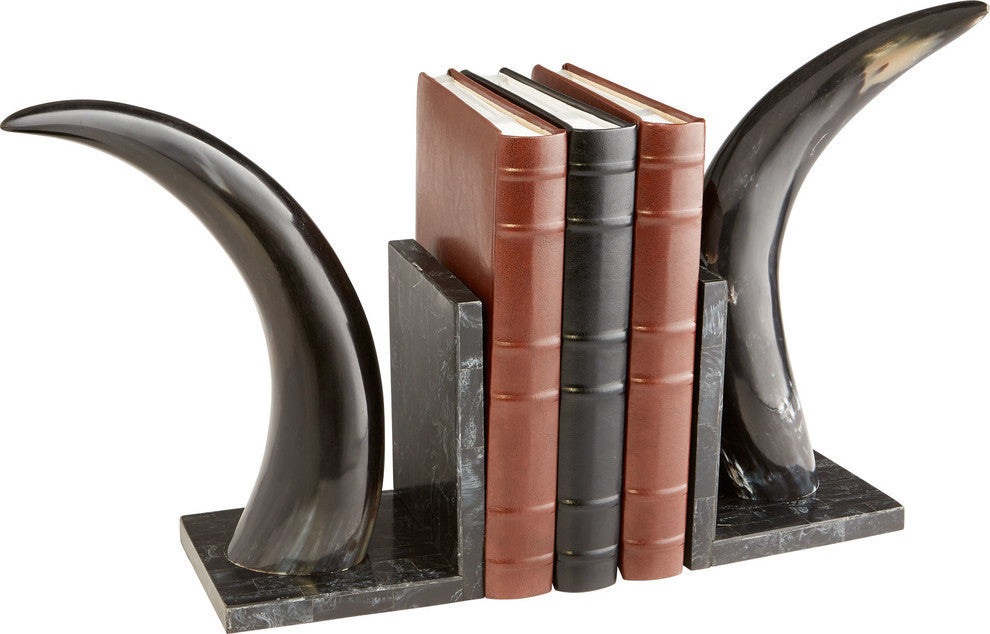 Horn Rimmed Bookends
