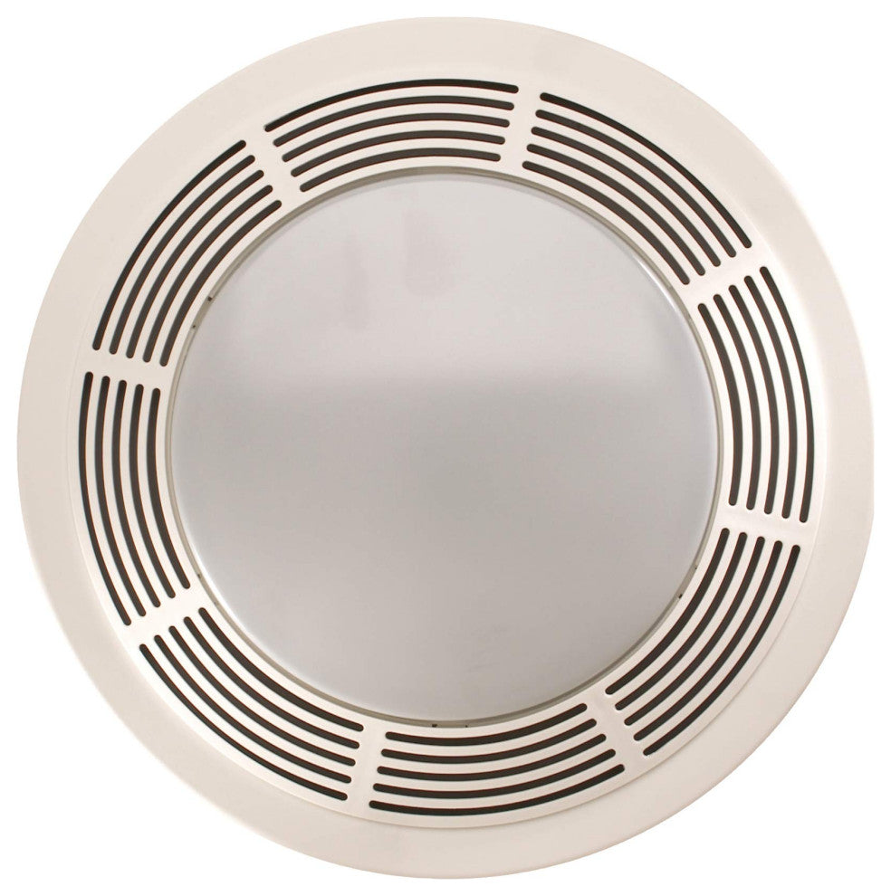 Exhaust Fan and 100-Watt Incandescent Light With Glass Lens