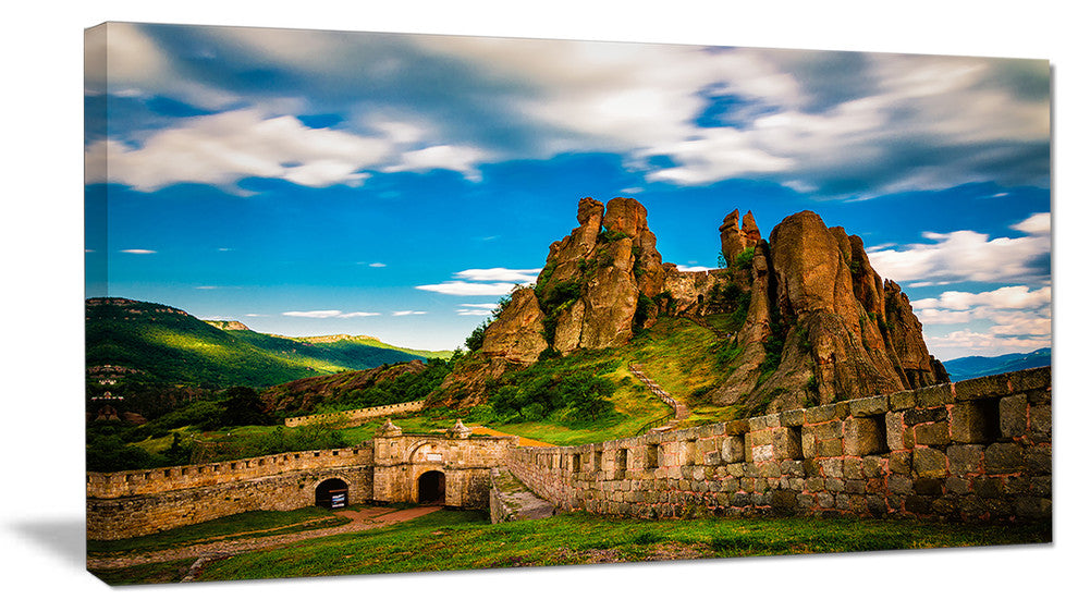 "Belogradchik Fortress and Cliffs Bulgaria" Landscape Wall Artwork, 1 Panel