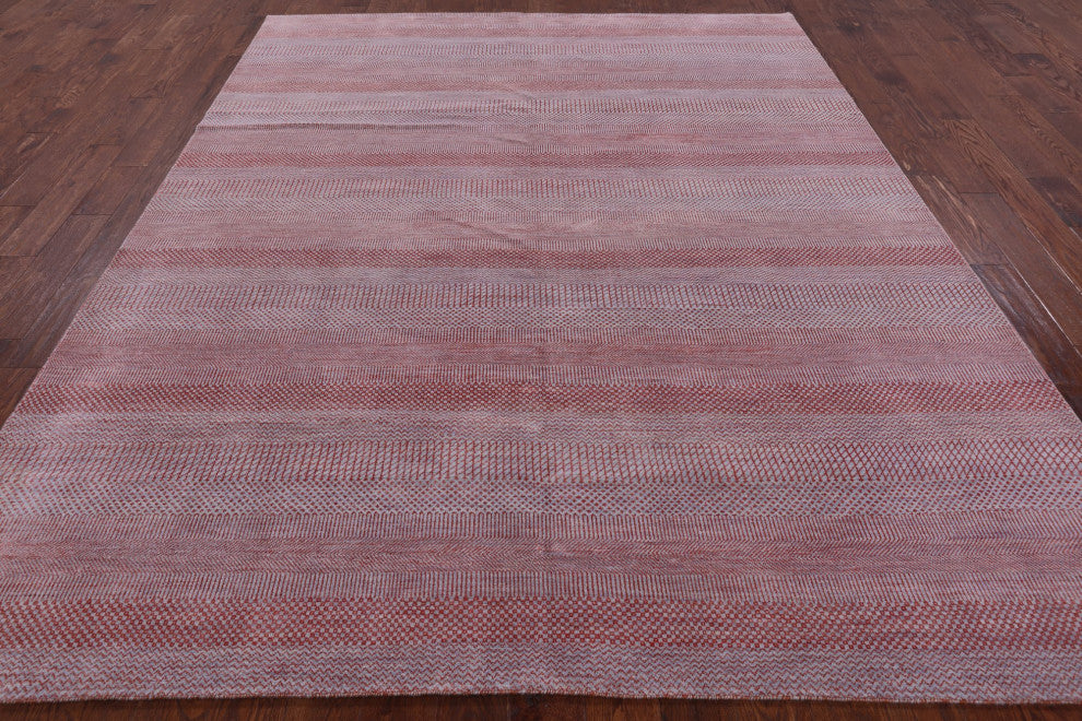 Handmade Savannah Gabbeh Wool and Silk Rug 8' 1" X 10' 1" Q4550