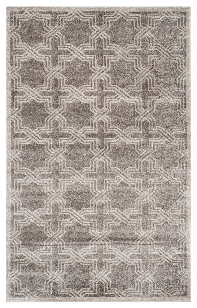 Safavieh Amherst Amt413C Outdoor Rug, Grey/Light Grey, 4'0" X 6'0"