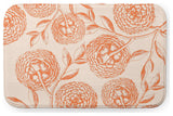 24" x 17" Antique Flowers Bathmat, Orange