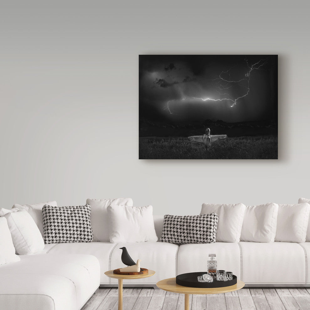 Yvette Depaepe 'The Scarecrow Landscape' Canvas Art, 32"x24"