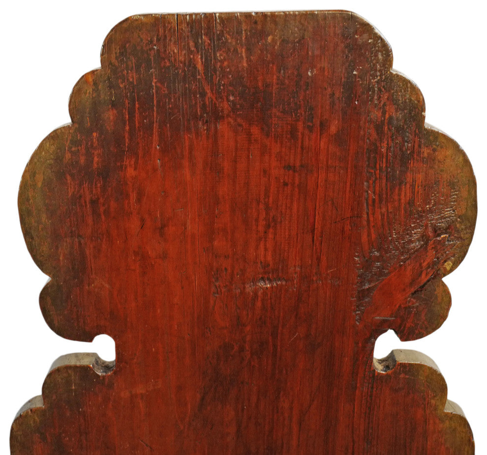 Consigned Antique Chinese Wood Lotus Chair