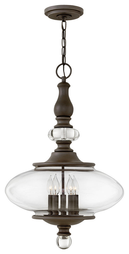 Hinkley Wexley 5-Light Chandelier, Oil Rubbed Bronze