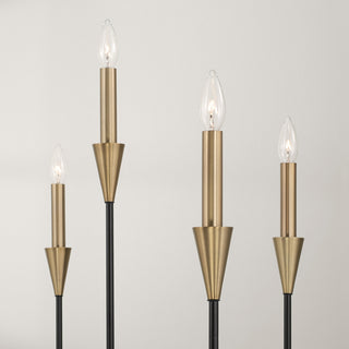 Capital Lighting 451991 Avant 9 Light 42"W Taper Candle Style - Aged Brass /