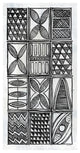 "Patterns of the Amazon V BW" Digital Paper Print by Kathrine Lovell, 26"x50"