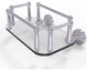 Waverly Place Wall-Mount Glass Guest Towel Tray, Polished Chrome