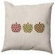 18"x18" Apples Decorative Throw Pillow, Dusty Rose