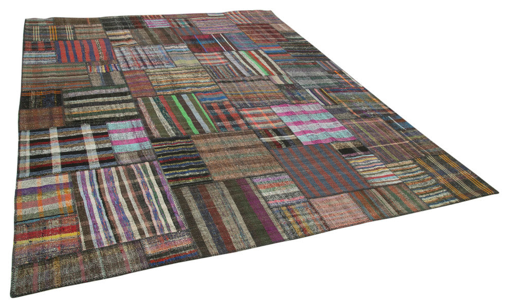 Rug N Carpet - Handmade Anatolian 10' 10'' x 13' 2'' Rustic Patchwork Kilim Rug