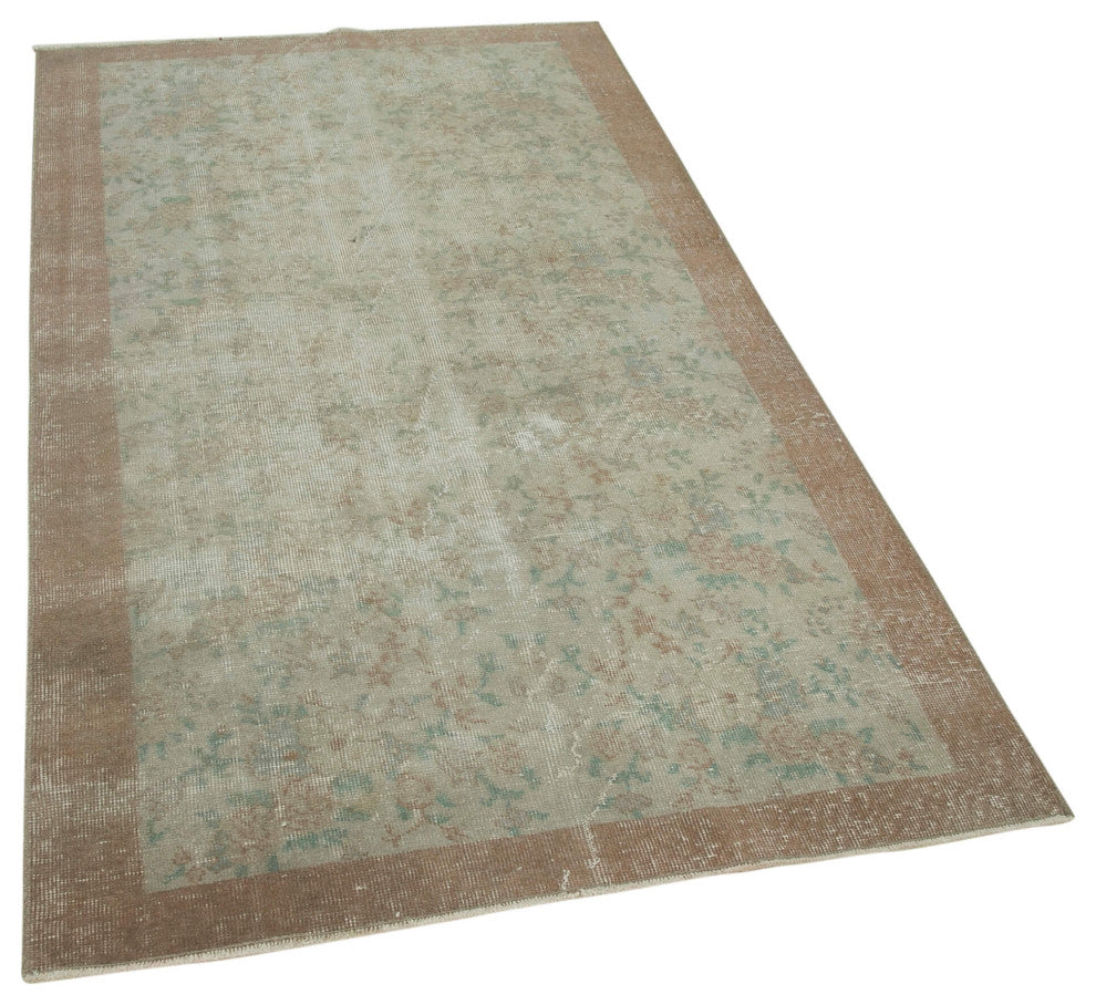Rug N Carpet - Handmade Oriental 3' 7" x 6' 5" Faded Small Area Rug
