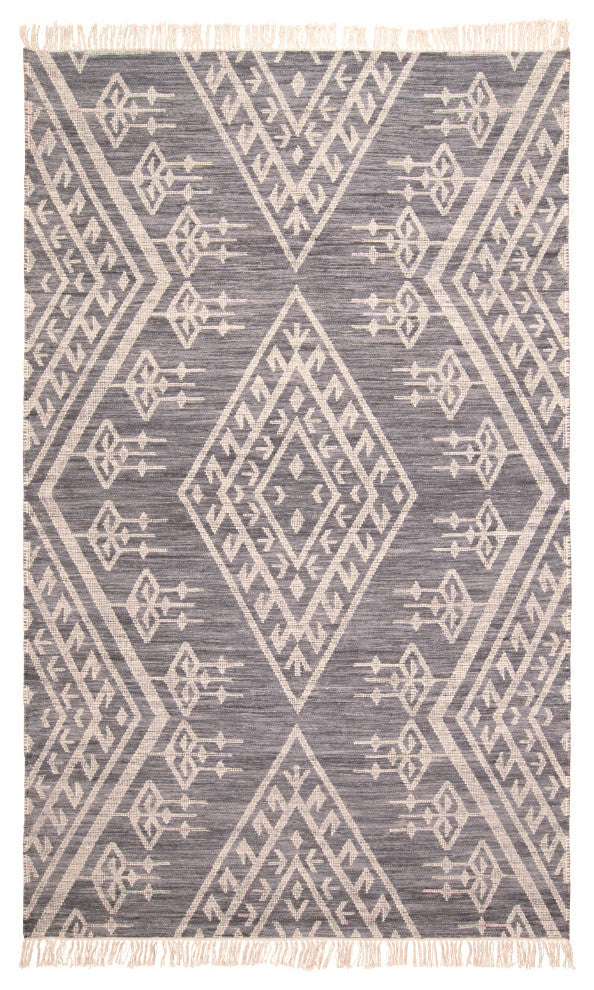 Weave & Wander Bray Navy/Ivory Rug, 10'x14'