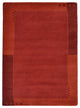 Hand Knotted Tibbati Wool 4'x6' Area Rug Contemporary Light Red