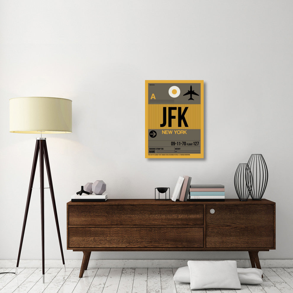 "JFK New York Luggage Tag 3" Fine Art Print