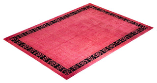 Overdyed, One-of-a-Kind Hand-Knotted Area Rug Pink, 10'1"x13'6"
