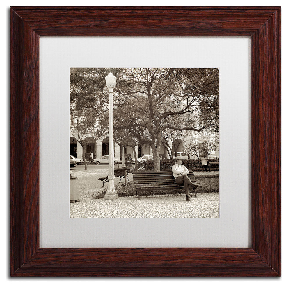 Alan Blaustein 'Faro I' Art, Wood Frame, White Mat, 11x11