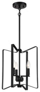 Shayna Foyer 3  Light  Flat Black