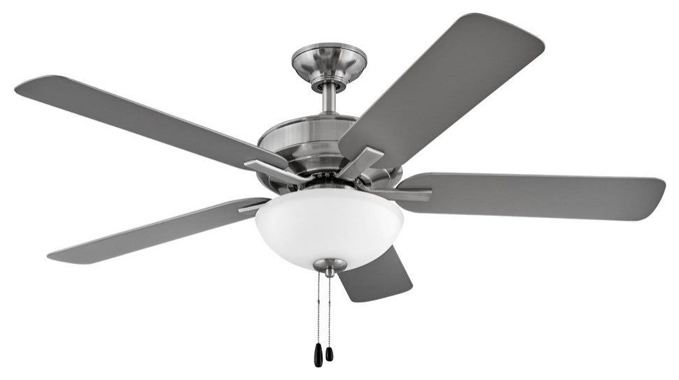 Hinkley Metro 52" LED Indoor Dual Mount Ceiling Fan, Brushed Nickel