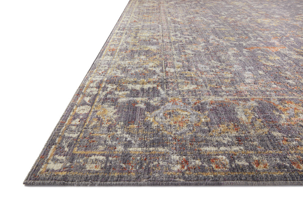 Chris Loves Julia x Loloi Rosemarie Graphite 7'-9" Round Area Rug