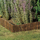 Rolled Willow Border Fence, 11"h