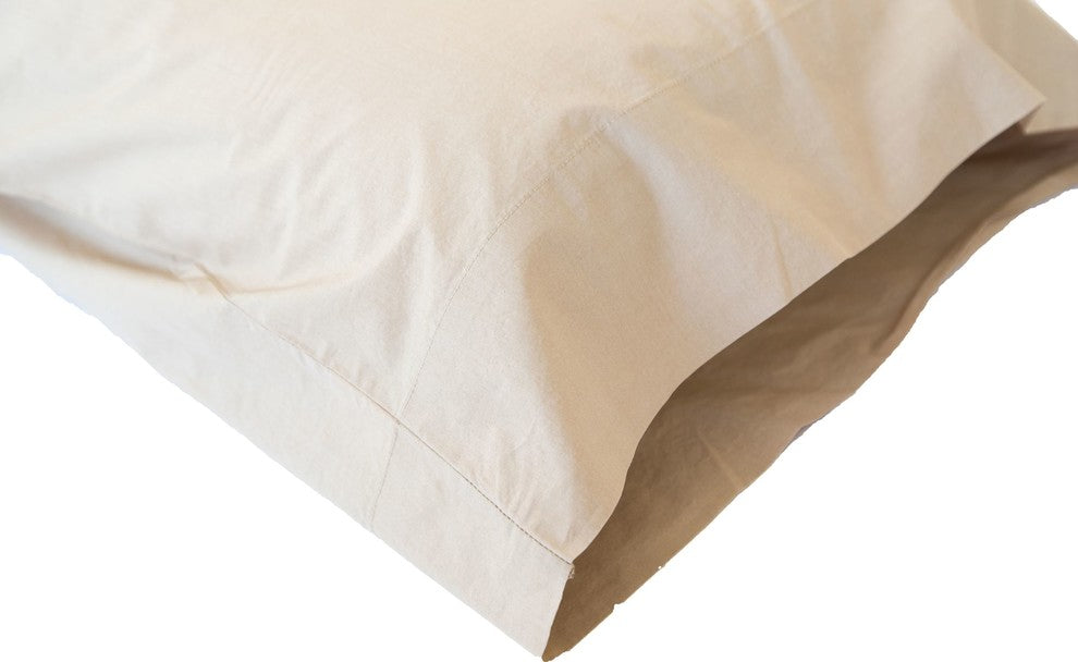 Tan Solid Sheet Set, Full