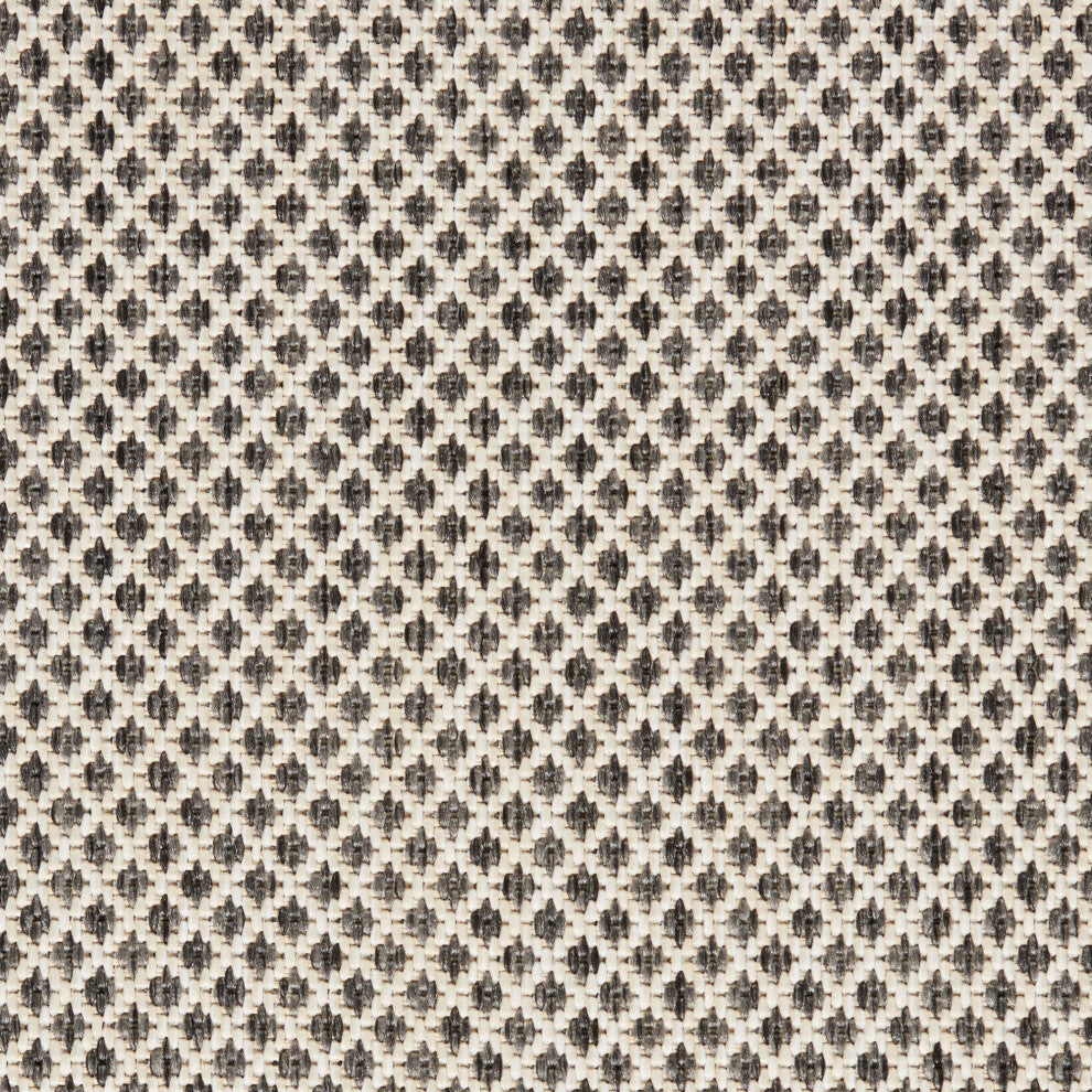 Nourison Courtyard 6'' x 9'' Ivory Charcoal Modern Area Rug