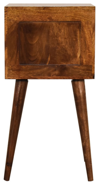 Mini 2 Drawer Chestnut Nightstand