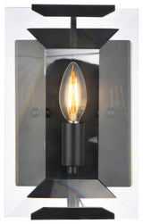 Monaco 1 Light Wall Sconce in Flat Black (Matte)