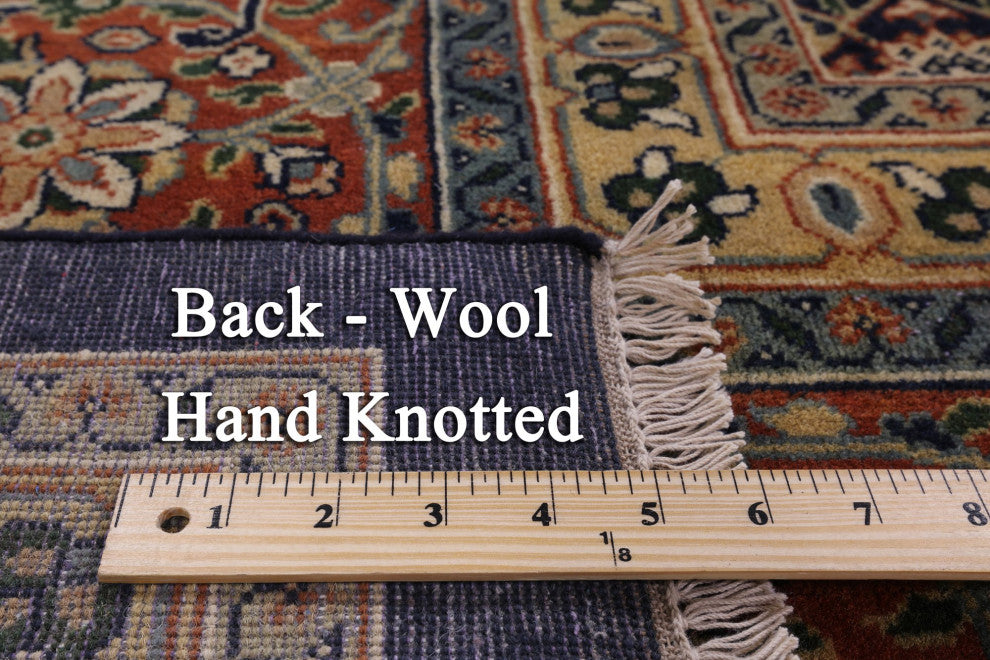 Hand Knotted Persian Hill Herati Wool Rug 9' 0" X 12' 0" Q7169